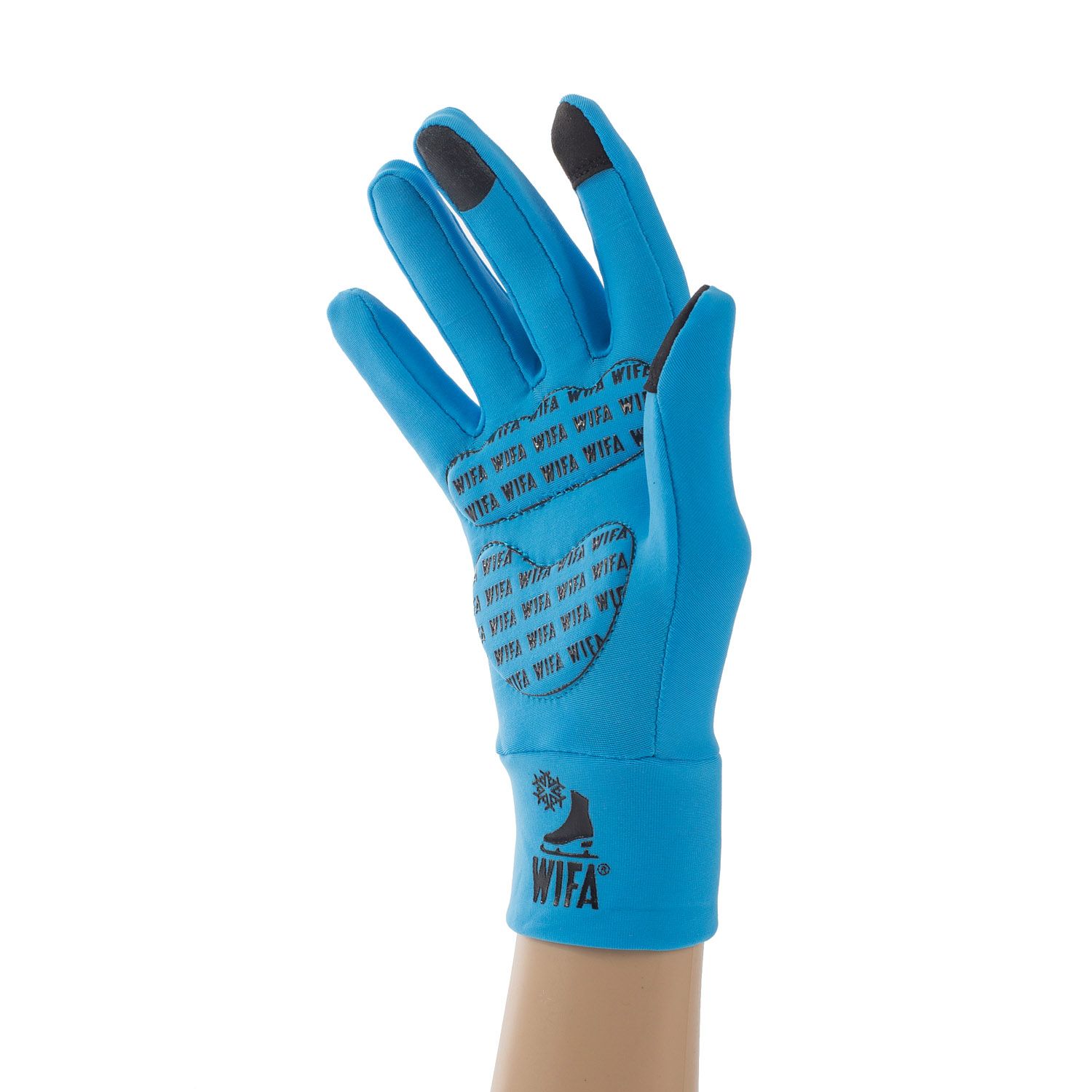 Перчатки термо Wifa с защитой (неон голубые) 