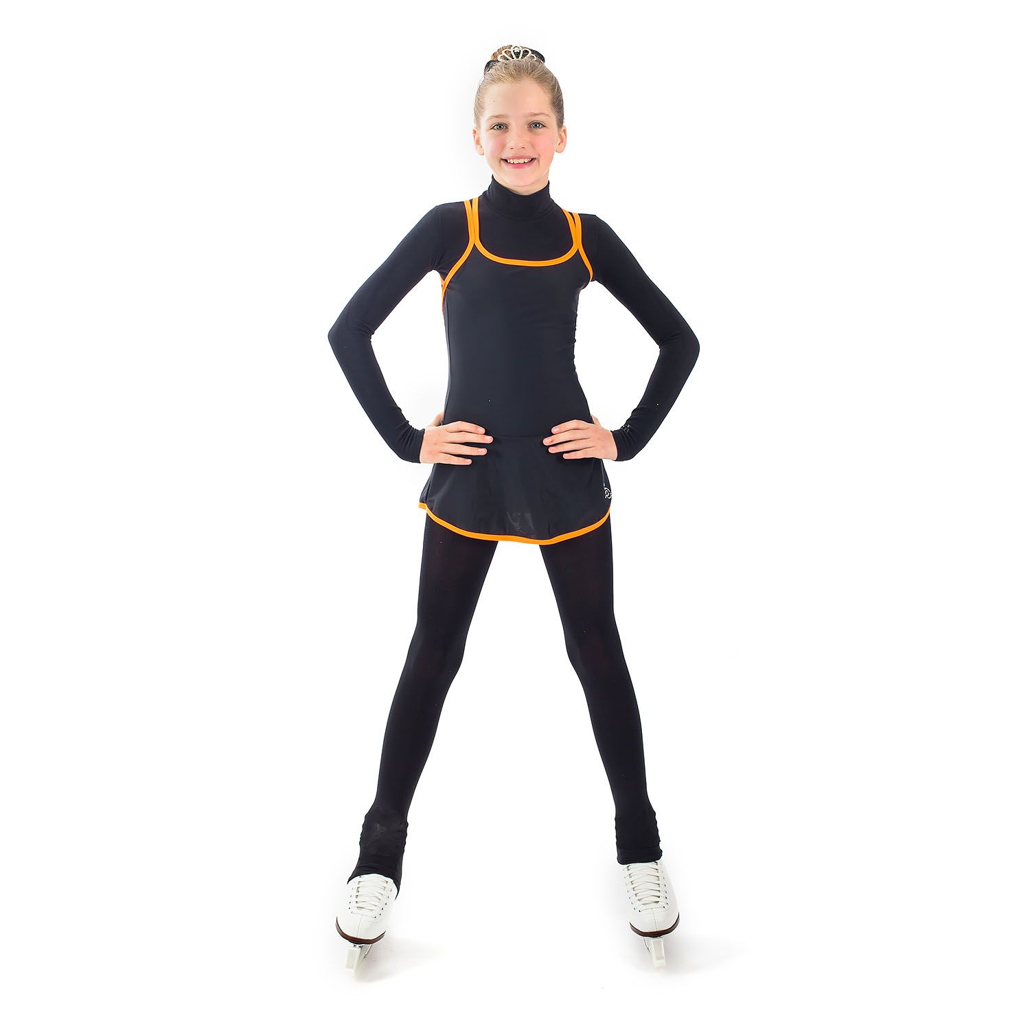 Платье тренировочное Sagester Mod №180 (оранжевый неон)