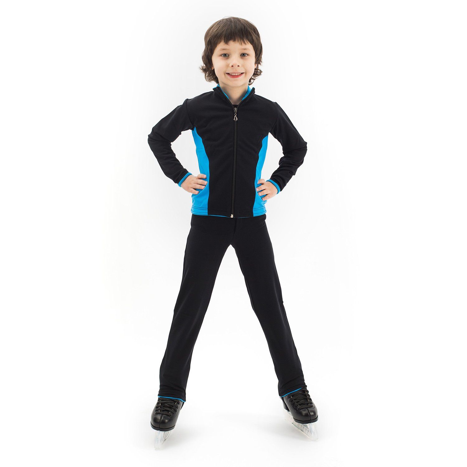 Тренировочный костюм для мальчиков Модель «Формула» (с голубым)
